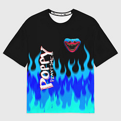 Футболка оверсайз мужская Poppy Playtime - Fire, цвет: 3D-принт