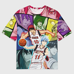 Мужская футболка оверсайз Kuroko no Basuke Баскетбол Куроко