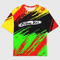 Мужская футболка оверсайз Логотип Cobra Kai