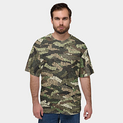 Футболка оверсайз мужская Именной камуфляж Валера, цвет: 3D-принт — фото 2