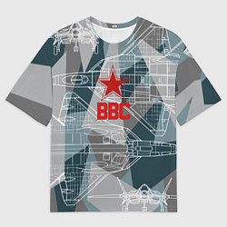 Футболка оверсайз мужская SU-57 FELON, цвет: 3D-принт