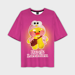 Мужская футболка оверсайз Duck Lalafanfan Лалафанфан