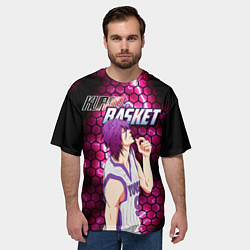 Футболка оверсайз мужская Kuroko no Basuke, Murasakibara Atsushi Ацуши Мурас, цвет: 3D-принт — фото 2