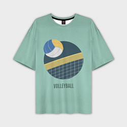 Мужская футболка оверсайз Volleyball Спорт