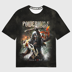 Футболка оверсайз мужская Powerwolf Call of the Wild, цвет: 3D-принт