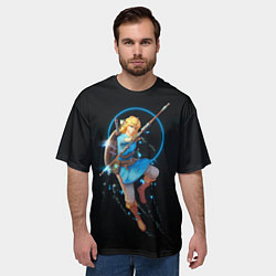 Футболка оверсайз мужская Линк на охоте, цвет: 3D-принт — фото 2