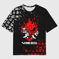Футболка оверсайз мужская CYBERPUNK SAMURAI: JAPAN STYLE, цвет: 3D-принт