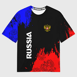 Футболка оверсайз мужская Russia Патриот, цвет: 3D-принт