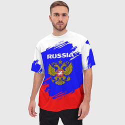 Футболка оверсайз мужская Russia Геометрия, цвет: 3D-принт — фото 2