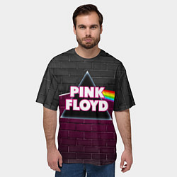 Футболка оверсайз мужская PINK FLOYD ПИНК ФЛОЙД, цвет: 3D-принт — фото 2