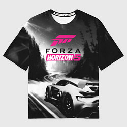 Футболка оверсайз мужская Forza Horizon 5 - night race, цвет: 3D-принт
