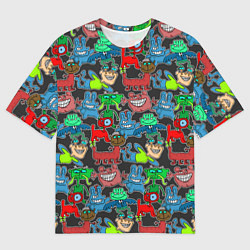 Мужская футболка оверсайз Мы чудики!