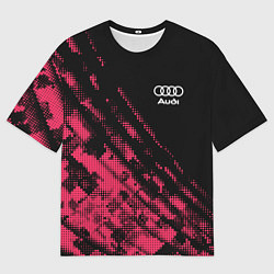 Футболка оверсайз мужская Audi Текстура, цвет: 3D-принт