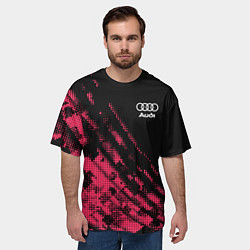 Футболка оверсайз мужская Audi Текстура, цвет: 3D-принт — фото 2
