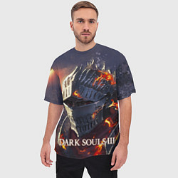 Футболка оверсайз мужская DARK SOULS III Рыцарь Солнца Дарк Соулс, цвет: 3D-принт — фото 2