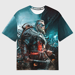 Мужская футболка оверсайз Викинги Вальхалла Vikings Valhalla n 1