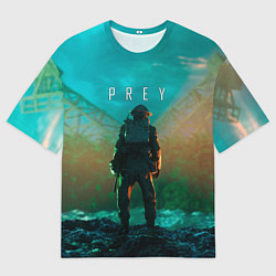 Футболка оверсайз мужская PREY ЗЕМЛЯ, цвет: 3D-принт