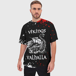 Футболка оверсайз мужская Викинги: Вальхалла Vikings: Valhalla, цвет: 3D-принт — фото 2