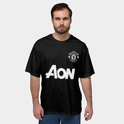 Футболка оверсайз мужская Манчестер Юнайтед Руни ретро форма, Manchester Uni, цвет: 3D-принт — фото 2