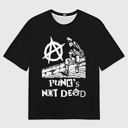 Футболка оверсайз мужская Анархист Панк, цвет: 3D-принт