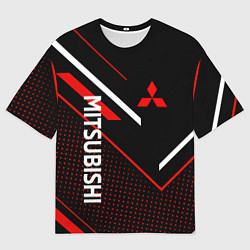 Футболка оверсайз мужская Митсубиси, Mitsubishi Спорт, цвет: 3D-принт