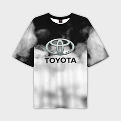 Футболка оверсайз мужская Toyota облако, цвет: 3D-принт