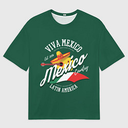 Футболка оверсайз мужская Мексика Mexico, цвет: 3D-принт