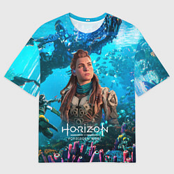 Мужская футболка оверсайз Элой Horizont Forbidden West