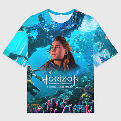 Футболка оверсайз мужская Horizon Forbidden West Подводный мир, цвет: 3D-принт
