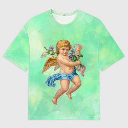 Футболка оверсайз мужская Ангел Святой, цвет: 3D-принт