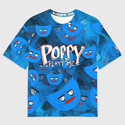 Футболка оверсайз мужская Poppy Playtime Pattern background, цвет: 3D-принт