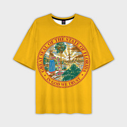 Мужская футболка оверсайз Флорида США 3D