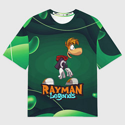 Футболка оверсайз мужская Rayman Legends Green, цвет: 3D-принт