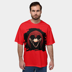 Футболка оверсайз мужская Knuckles Sonic exe, цвет: 3D-принт — фото 2