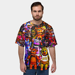 Футболка оверсайз мужская Fnaf UCN, цвет: 3D-принт — фото 2