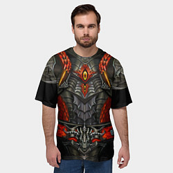 Футболка оверсайз мужская Lineage 2 Draconic Light, цвет: 3D-принт — фото 2