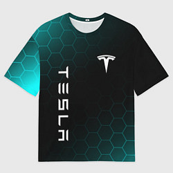 Футболка оверсайз мужская ТЕСЛА TESLA, цвет: 3D-принт