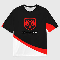Футболка оверсайз мужская DODGE SPORT, цвет: 3D-принт
