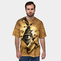 Футболка оверсайз мужская Джиперс Криперс видит, цвет: 3D-принт — фото 2