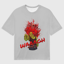 Мужская футболка оверсайз Waaagh reference