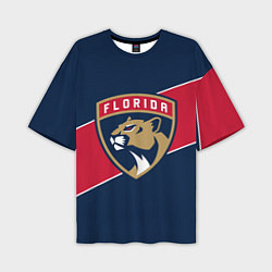 Мужская футболка оверсайз Florida Panthers , Флорида Пантерз