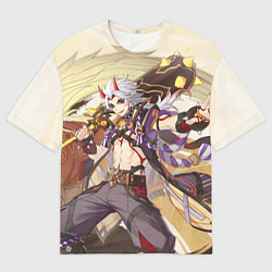 Мужская футболка оверсайз Arataki Itto Genshin Impact
