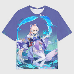 Мужская футболка оверсайз Sangonomiya Kokomi Genshin