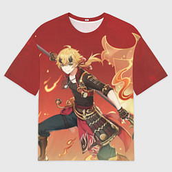 Мужская футболка оверсайз Thoma Genshin Impact