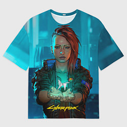 Футболка оверсайз мужская Vi girl cyberpunk 2077, цвет: 3D-принт