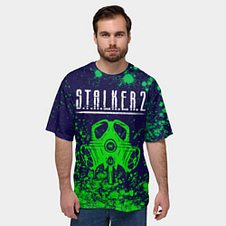 Футболка оверсайз мужская S T A L K E R 2 Краска, цвет: 3D-принт — фото 2