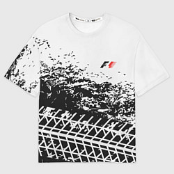 Футболка оверсайз мужская F1 Формула 1 Mini Logo, цвет: 3D-принт