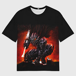 Футболка оверсайз мужская ГАТС В ДОСПЕХАХ БЕРСЕРК, цвет: 3D-принт