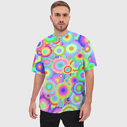 Футболка оверсайз мужская Disco-Tie-Dye, цвет: 3D-принт — фото 2