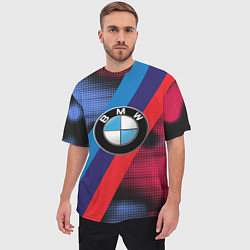 Футболка оверсайз мужская BMW Luxury, цвет: 3D-принт — фото 2